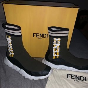 Fendi Trainers (Olive Green)